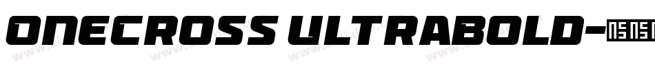 OneCross UltraBold字体转换